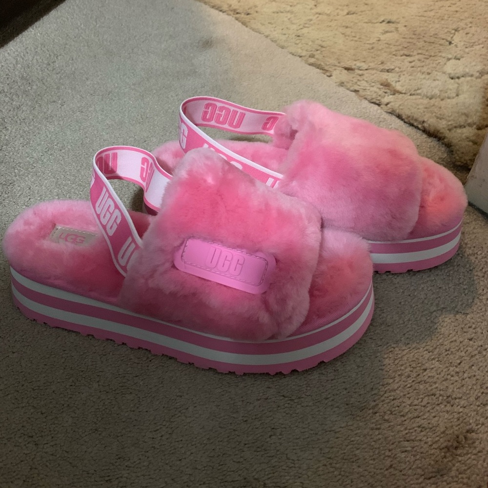 Ugg Disco Slide Sandal Slipper Sachet Pink 8 NEW!